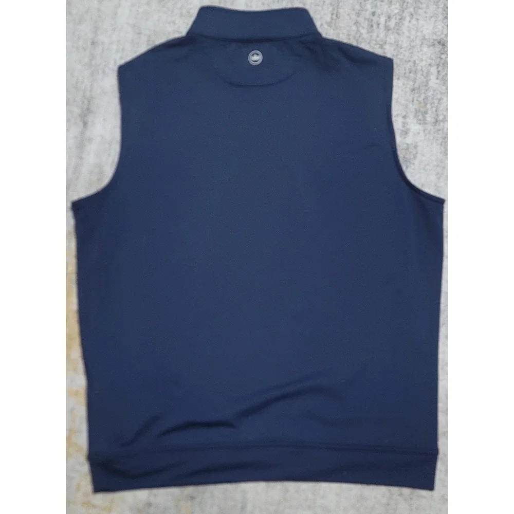 Peter Millar Men's Vest Navy Blue Performance Galway Stretch Crown‎ Sport Size L